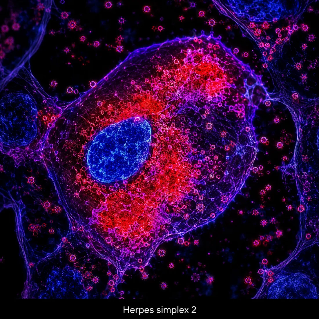 HSV-2 单纯疱疹病毒 2 型分子检测示意荧光图